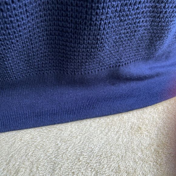 NAF NAF French  Womens Blue Duster Sweater Bows On Side Size M - Picture 6 of 10